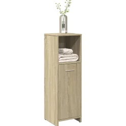 Vidaxl Armoire de salle de bain Chêne sonoma 30x30x95 cm Aggloméré