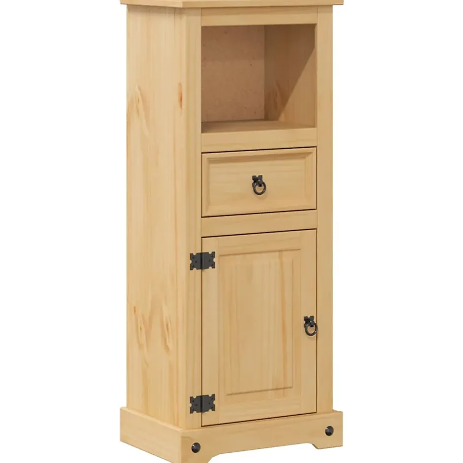 Vidaxl Armoire de salle de bain Corona 45x33x110 cm bois de pin massif
