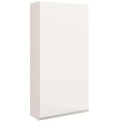 Planète Bain Armoire de salle de bain 40x80 laqué blanc brillant à suspendre