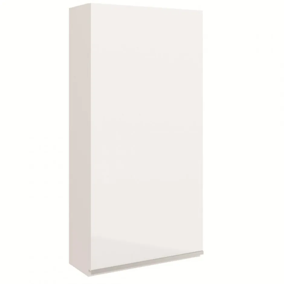 Planète Bain Armoire de salle de bain 40x80 laqué blanc brillant à suspendre