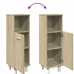 Vidaxl Armoire de salle de bain chêne sonoma 30,5x30x95 cm* Meuble Wc