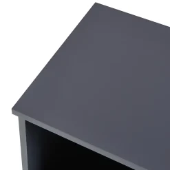 [En.Casa] Armoire de salle de bain Overath 86 x 30 x 30 cm gris effet bois en.casa