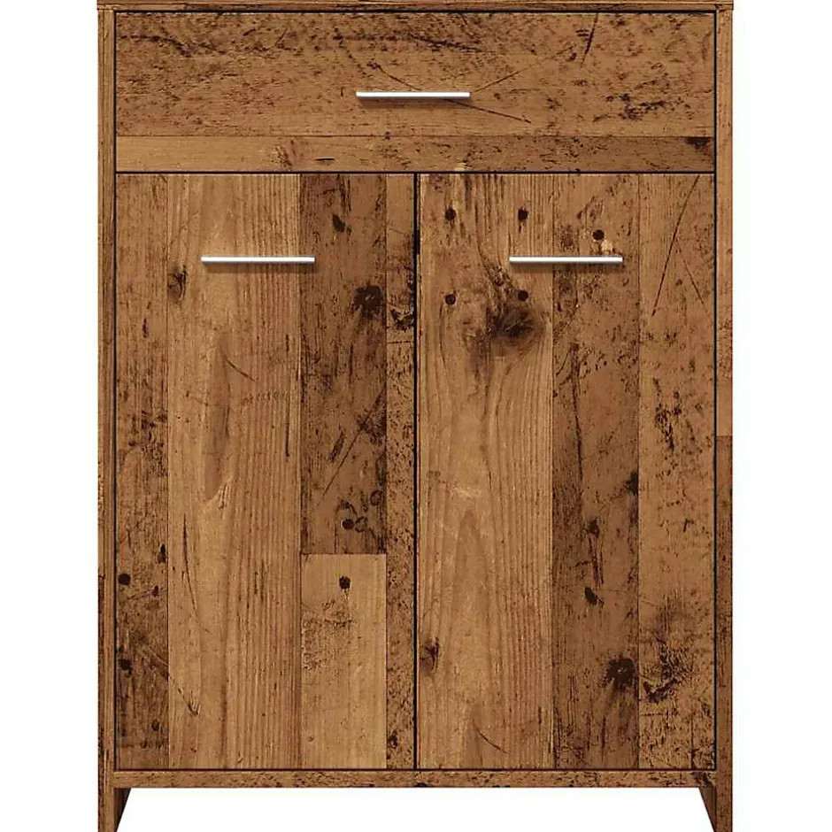 Vidaxl Armoire de salle de bain vieux bois 60x33x80 cm bois ingénierie