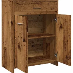Vidaxl Armoire de salle de bain vieux bois 60x33x80 cm bois ingénierie