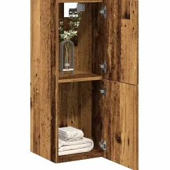 Vidaxl Armoire de salle de bain suspendue vieux bois bois d'ingénierie* Meuble Wc