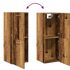 Vidaxl Armoire de salle de bain suspendue vieux bois bois d'ingénierie* Meuble Wc