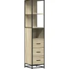 Vidaxl Armoire de salle de bain chêne sonoma 35x37,5x166 cm* Meuble Wc