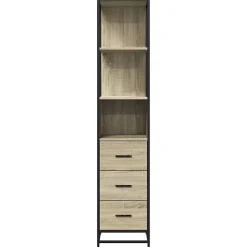 Vidaxl Armoire de salle de bain chêne sonoma 35x37,5x166 cm* Meuble Wc