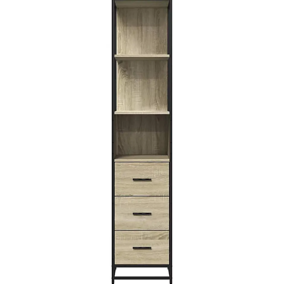 Vidaxl Armoire de salle de bain chêne sonoma 35x37,5x166 cm* Meuble Wc