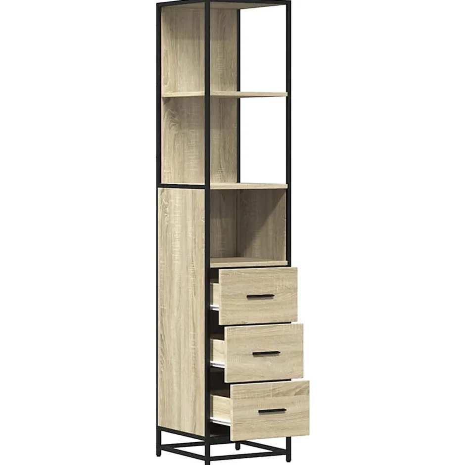 Vidaxl Armoire de salle de bain chêne sonoma 35x37,5x166 cm* Meuble Wc