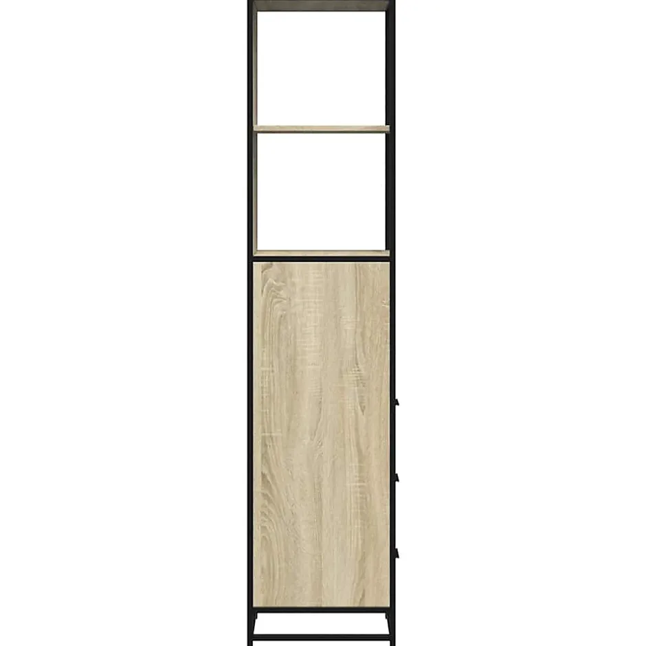 Vidaxl Armoire de salle de bain chêne sonoma 35x37,5x166 cm* Meuble Wc