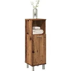 Vidaxl Armoire de salle de bain vieux bois 30x30x95 cm bois ingénierie* Meuble Wc