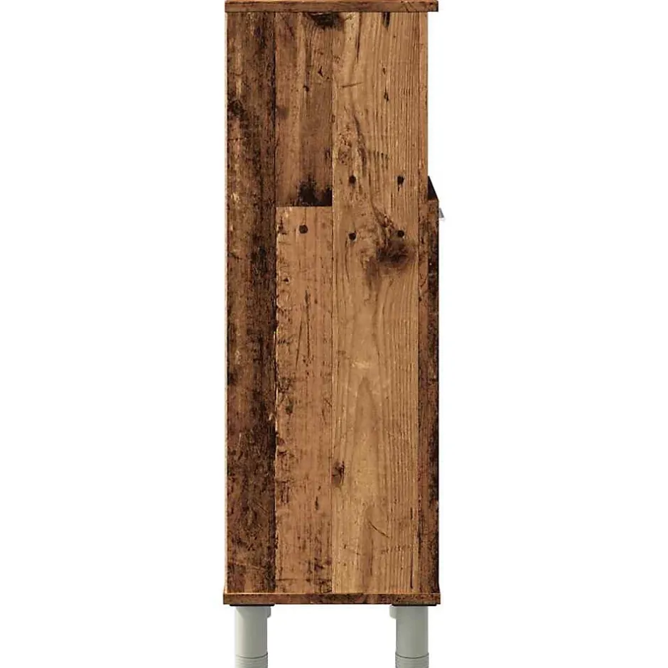 Vidaxl Armoire de salle de bain vieux bois 30x30x95 cm bois ingénierie* Meuble Wc