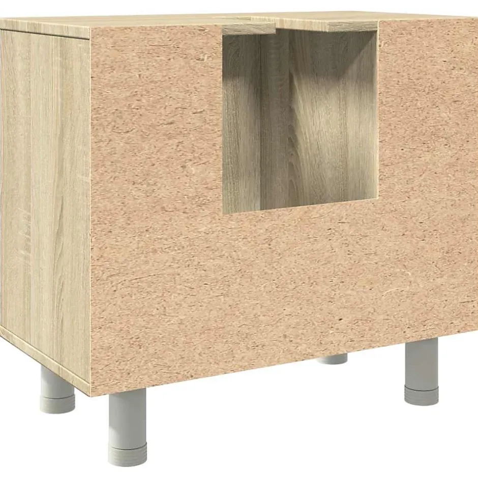 Vidaxl Armoire de salle de bain Chêne sonoma 60x32x53,5 cm Aggloméré* Meuble Wc