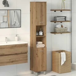 Vidaxl Armoire de salle de bain chêne artisanal 30x30x179 cm
