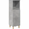 Vidaxl Armoire de salle de bain gris béton 30x30x100 cm* Meuble Wc