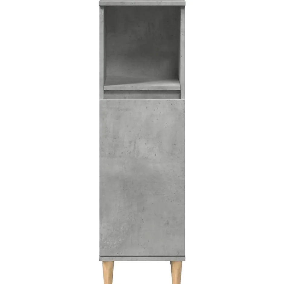 Vidaxl Armoire de salle de bain gris béton 30x30x100 cm* Meuble Wc