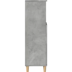 Vidaxl Armoire de salle de bain gris béton 30x30x100 cm* Meuble Wc