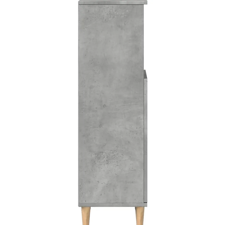 Vidaxl Armoire de salle de bain gris béton 30x30x100 cm* Meuble Wc