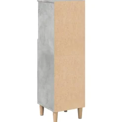 Vidaxl Armoire de salle de bain gris béton 30x30x100 cm* Meuble Wc