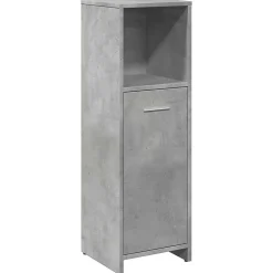 Vidaxl Armoire de salle de bain Gris béton 30x30x95 cm Aggloméré