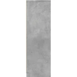 Vidaxl Armoire de salle de bain Gris béton 30x30x95 cm Aggloméré