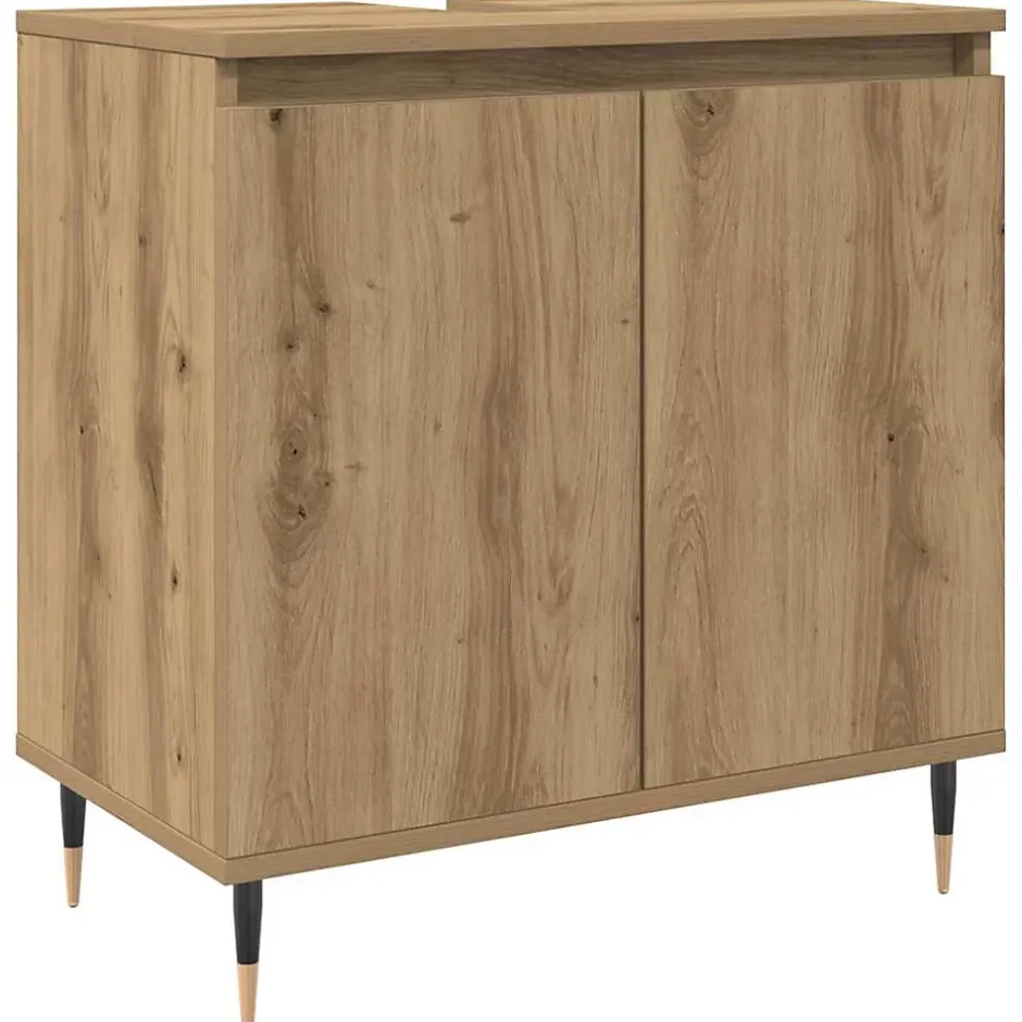 Vidaxl Armoire de salle de bain chêne artisanal 58x33x60 cm* Meuble Wc