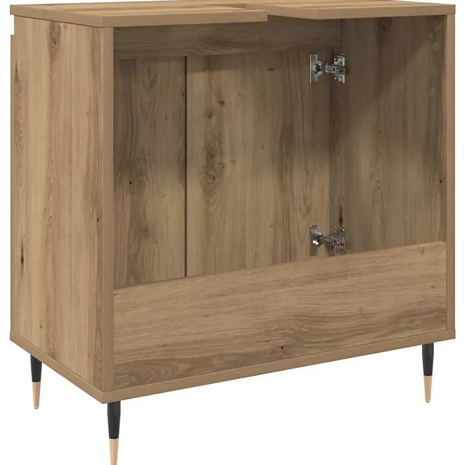 Vidaxl Armoire de salle de bain chêne artisanal 58x33x60 cm* Meuble Wc