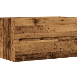 Vidaxl Armoire de salle de bain suspendue vieux bois bois d'ingénierie