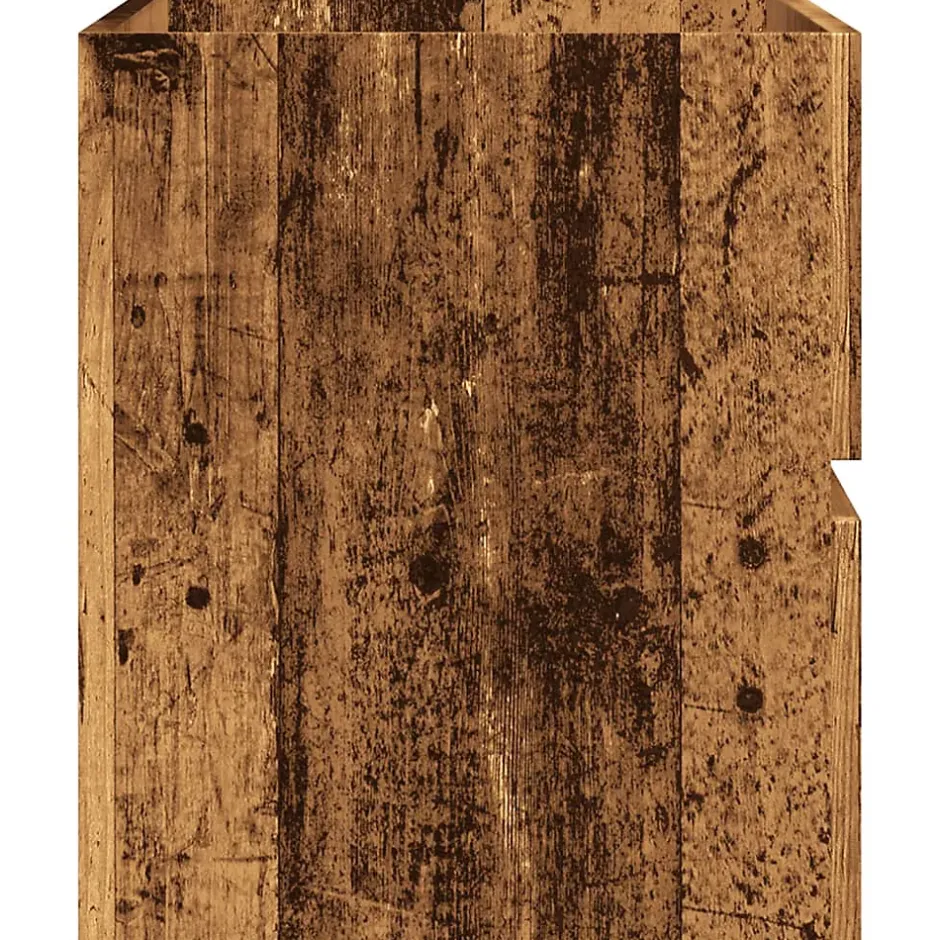 Vidaxl Armoire de salle de bain suspendue vieux bois bois d'ingénierie