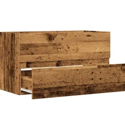 Vidaxl Armoire de salle de bain suspendue vieux bois bois d'ingénierie