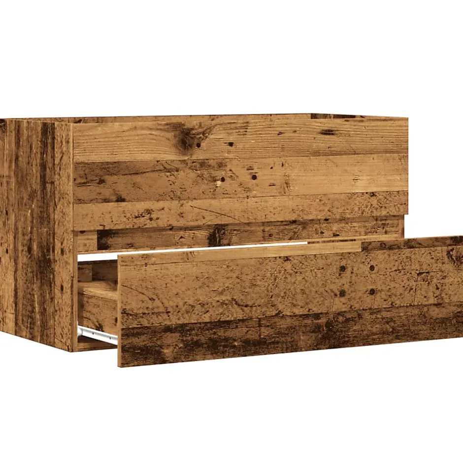 Vidaxl Armoire de salle de bain suspendue vieux bois bois d'ingénierie