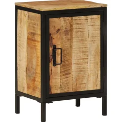 Vidaxl Armoire de salle de bain 40x30x60cm bois massif manguier et fer* Meuble Wc