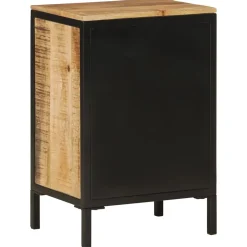 Vidaxl Armoire de salle de bain 40x30x60cm bois massif manguier et fer* Meuble Wc