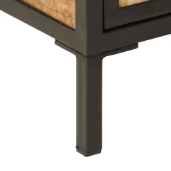 Vidaxl Armoire de salle de bain 40x30x60cm bois massif manguier et fer* Meuble Wc
