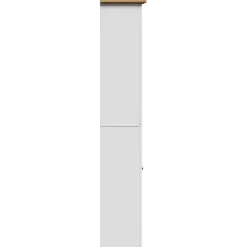 Vidaxl Armoire de salle de bain BODO blanc et marron 44x30x160 cm* Meuble Wc