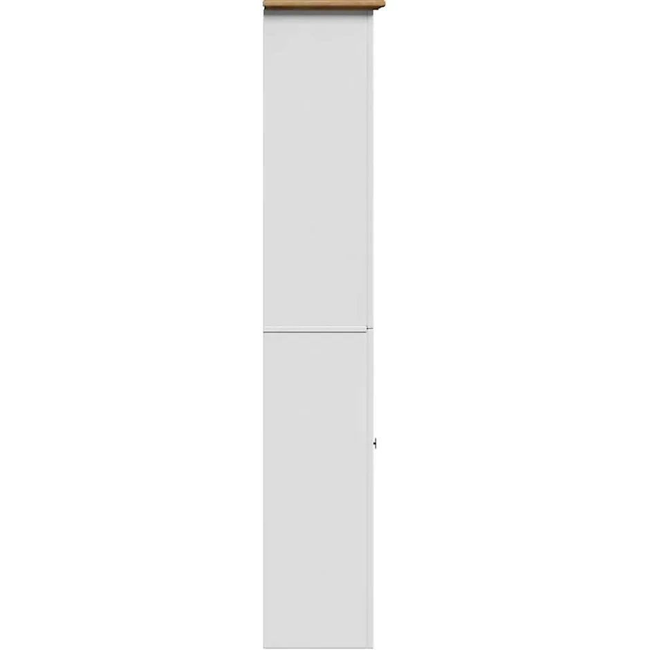 Vidaxl Armoire de salle de bain BODO blanc et marron 44x30x160 cm* Meuble Wc