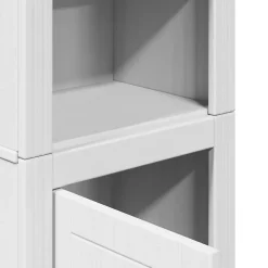 Vidaxl Armoire de salle de bain BODO blanc et marron 44x30x160 cm* Meuble Wc