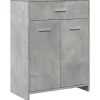 Vidaxl Armoire de salle de bain Gris béton 60x33x80 cm Aggloméré