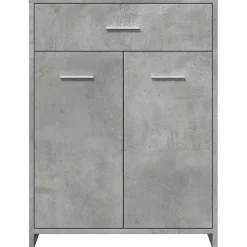 Vidaxl Armoire de salle de bain Gris béton 60x33x80 cm Aggloméré
