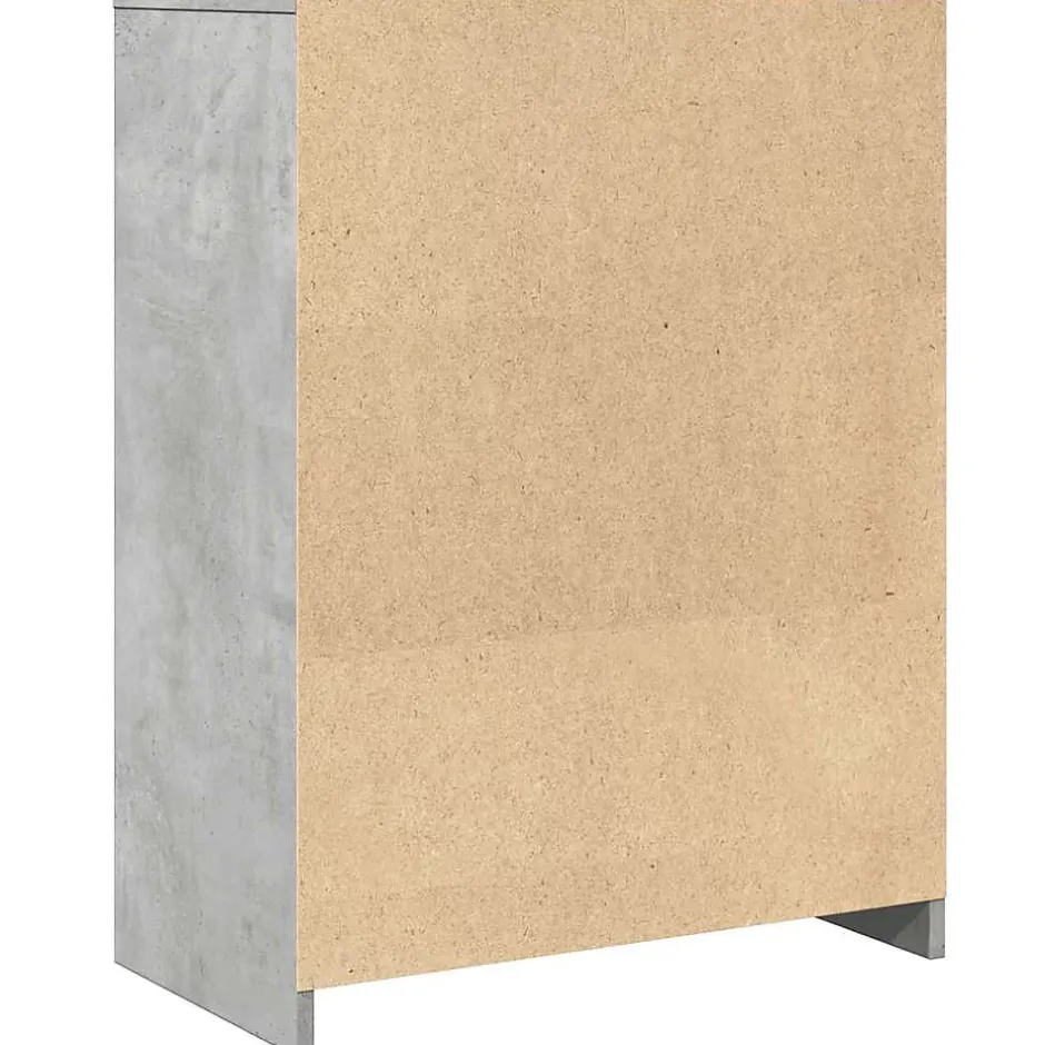 Vidaxl Armoire de salle de bain Gris béton 60x33x80 cm Aggloméré