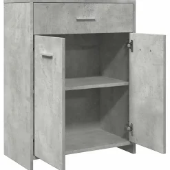 Vidaxl Armoire de salle de bain Gris béton 60x33x80 cm Aggloméré