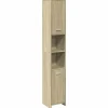 Vidaxl Armoire de salle de bain Chêne sonoma 30x30x183,5 cm Aggloméré* Meuble Wc
