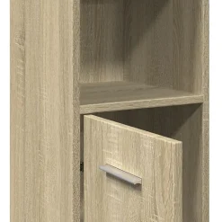 Vidaxl Armoire de salle de bain Chêne sonoma 30x30x183,5 cm Aggloméré* Meuble Wc