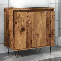 Vidaxl Armoire de salle de bain vieux bois 58x33x60 cm bois ingénierie