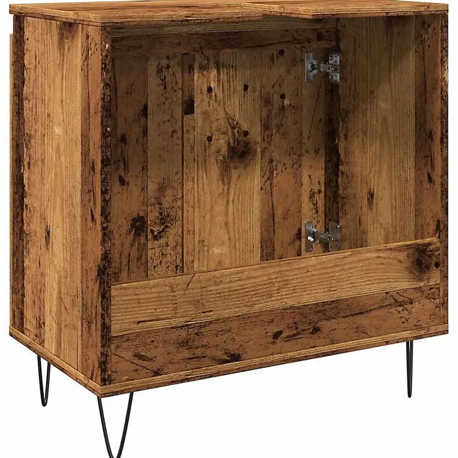 Vidaxl Armoire de salle de bain vieux bois 58x33x60 cm bois ingénierie