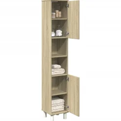 Vidaxl Armoire de salle de bain chêne sonoma 30,5x30x179 cm