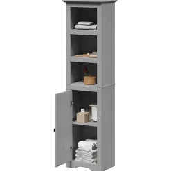 Vidaxl Armoire de salle de bain BODO gris 44x30x160 cm