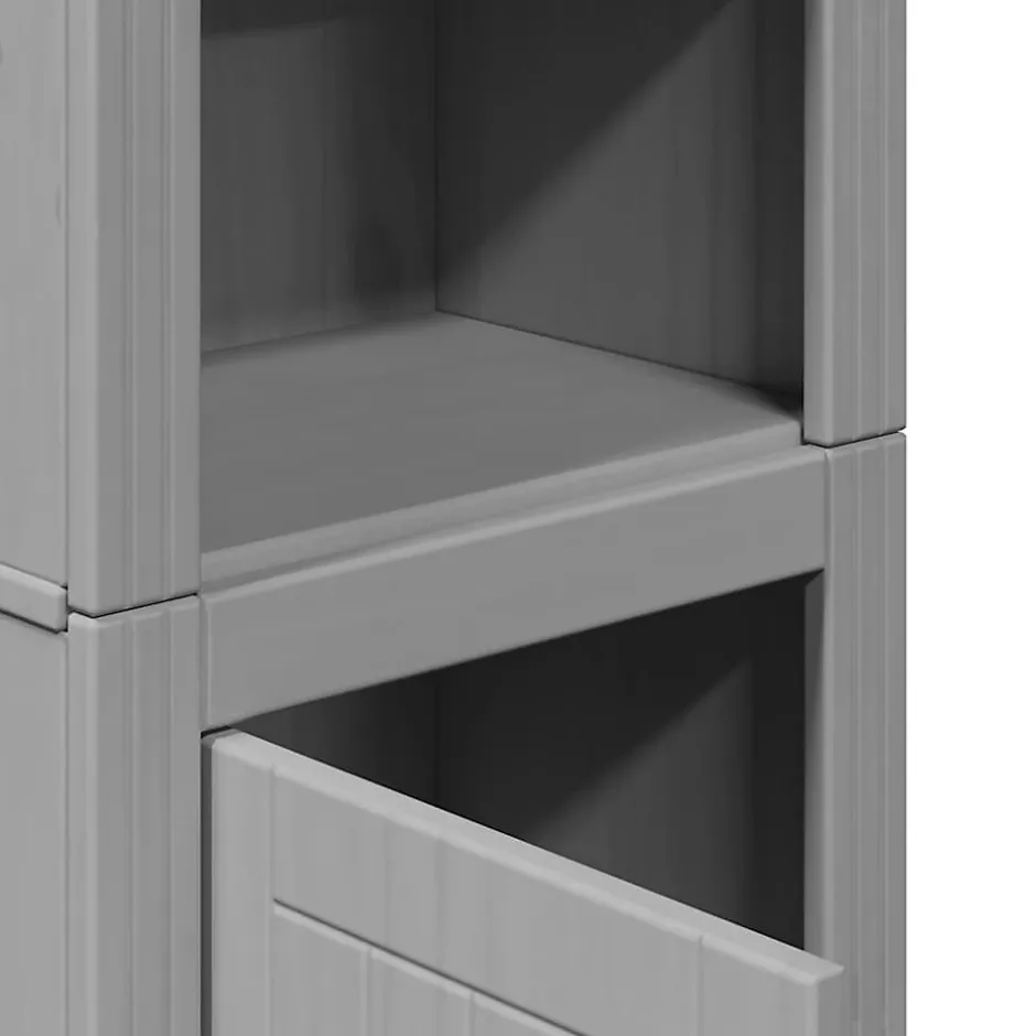 Vidaxl Armoire de salle de bain BODO gris 44x30x160 cm