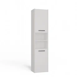 3xE Living Armoire de salle de bain, blanc mat, 170 x 40 x 30 cm* Armoire De Salle De Bains